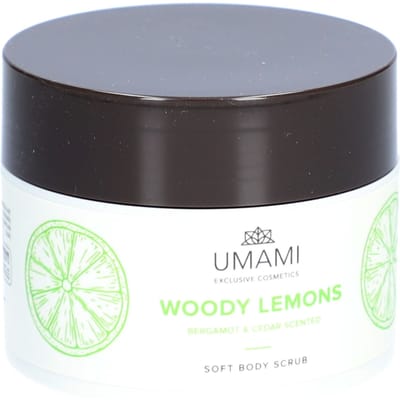 Umami Woody Lemons Soft Body Scrub Bergamot & Ceder 250 Crème