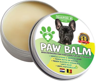 Sharon B - Paw Balm - Honden 10-20 kg - Potenbalsem Hond, Beschermt Voetzooltjes tegen Kloven, Wondjes, Ontstekingen - Antislip - 60 ml - 1 Stuk