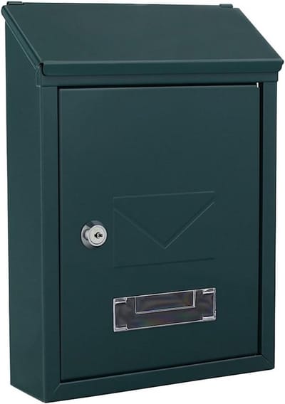 Brievenbus - Postbus brievenbak - Post ontvangen - Inclusief 2 sleutels - Compact formaat - Zwart