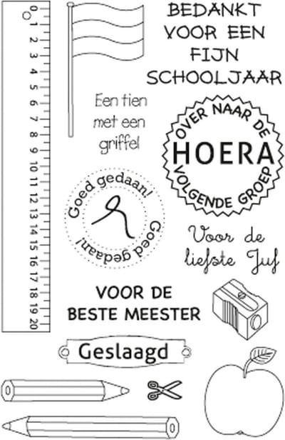 Marianne Design Stempel School stempel - Nederlands  CS0909