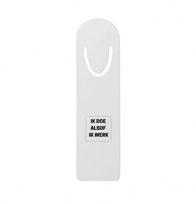 Hacebo® - ik doe alsof ik werk metalen boekenlegger - Werk - collega's - collega's - werknemers - verjaardag - afscheidscadeau - geschenk - leuke cadeau - kado Bladwijzer boekenleggers - 12.7 cm x 3.2cm