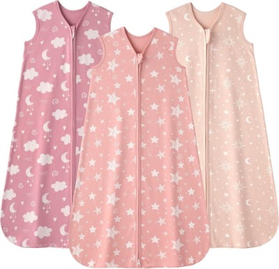 Zomertodoek 3-pack voor baby 18-24 maanden, 0.5 TOG katoen