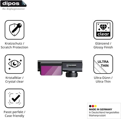 dipos – 4x Beschermfolie geschikt voor JXpxbao Roadguard Pro | Krasbestendige & heldere Screenprotector Ultra-Thin
