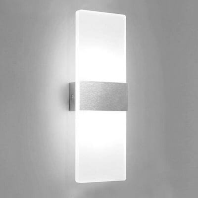LED wandlamp – lampen gang - Draadloos Nachtlampje – Bedlamp - Nachtlamp – Muurlamp - Wandlamp binnen – Woonkamer - Slaapkamer -Wit