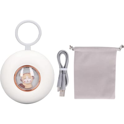 Microstroom Handheld Slaaphulpmiddel Cartoon Ronde Vorm Angstverlichting Fysieke Puls Slaaphulpmiddel white