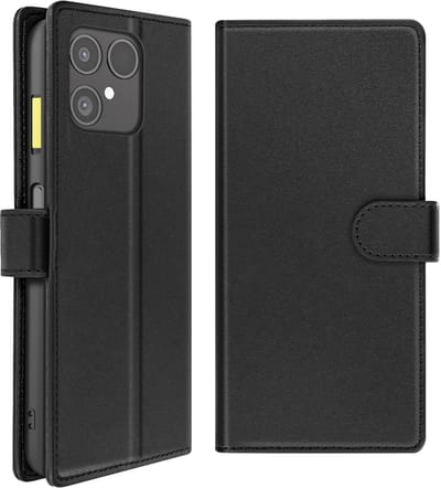 Mayaxess, Hoesje geschikt voor Fairphone 6 - 2-in-1 Wallet met Afneembare Case, Zwart
