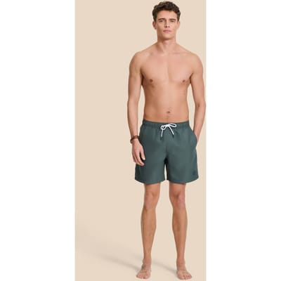 Shiwi Men Mike Swim Shorts 7 Inch Solid Green Smokey Maat: XS | Zwembroeken Outlet | Heren | Groen