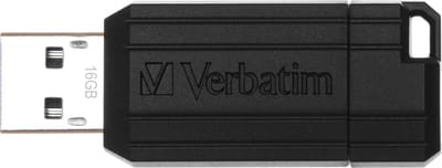 Verbatim Pin Stripe USB-stick 16 GB Zwart 49063 USB-A 2.0