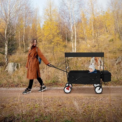 YOR® Transportwagen - Steekwagen - Meubelroller - Zwart - 170cm x 53cm x 104cm