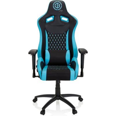 Game bureaustoel GAMEBREAKER SX 04 stof / kunstleder zwart / turkoois hjh OFFICE