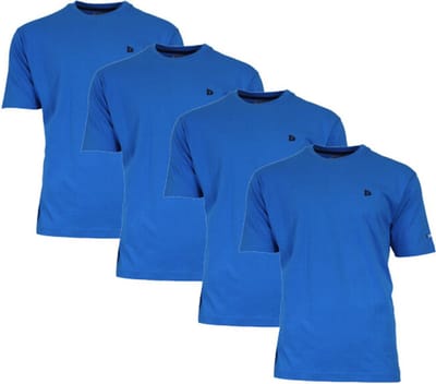 4-Pack Donnay - T-shirt (Vince) - Sportshirt - Heren - Active blue (107) - maat S