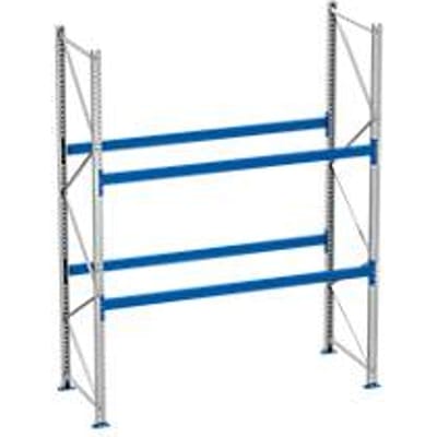 Palletstelling PR 600, basissectie, H 3600 mm, max. 800 kg, 2 dwarssteunen