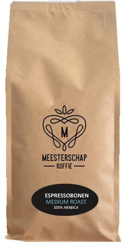 Meesterschap | Espresso koffiebonen | Medium roast | Zak 8 x 1 kg