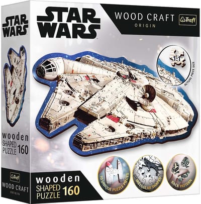 Trefl Star Wars houten puzzel Millennium Falcon 160 stukjes FSC.
