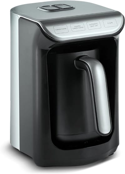 SNJY® Turkse Koffiezetapparaat - Turkse Koffie - Turkse Theepot Elektrische - 300 ML - 535 W - Zwart
