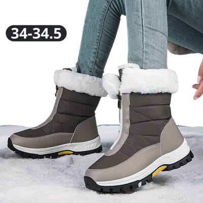 Bovista Sneeuwboots - Sneeuwschoenen Wintersport - Dames Snowboots - Ski Gadgets - Maat 34-34.5 - Grijs