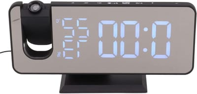Digitale Wekker - Projectie Klok - Wakker Worden - Radio Alarm Functie - 5 Meter Projectie - Blauwe Letters
