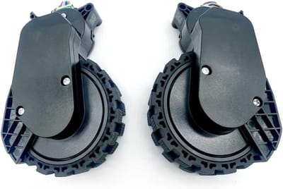 Robotstofzuiger Wielen - Onderdelen Set - Vervanging Reparatie - Slijtvast Composiet - 1 Set - Zwart