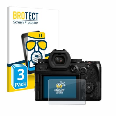 BROTECT - Screenprotector voor Panasonic Lumix DC-S5II - Folie Beschermfolie Beschermglas matte 3 Stuks