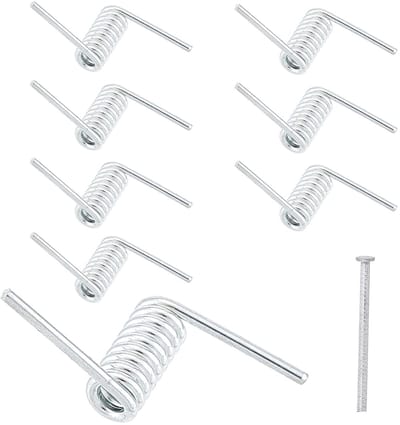 Dailygoods- Haarklauw Clip - 8 Stuks - Vervangingsveren - Metaal - Zilverkleur - Geschikt voor Grote/Middelgrote Clips - Haarclip