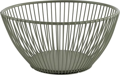 Famanu – Mand smoke groen Ø 17 cm, H 8 cm – decoratieve brood- en fruitmand