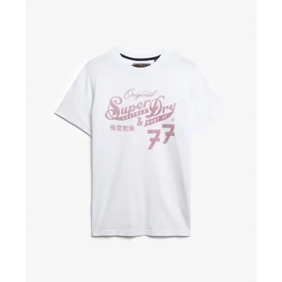 Superdry - Leather & Boot Co Script T-shirt - Heren - T-shirts
