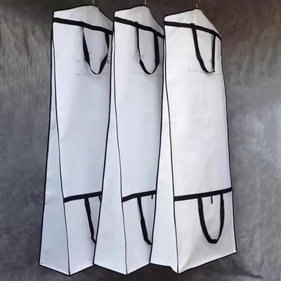 Kledinghoezen Set - Kledingzakken Opberg - Kleding Beschermen - Ademend Stofvrij - Tot 200 cm - Wit