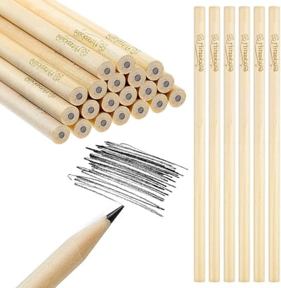 Allecto Plus - Motivatie Potloden Set - 20 Stuks - HB-Potloden - Gravure - Tekenen Schrijfwaren - Kinderen Tieners Volwassenen