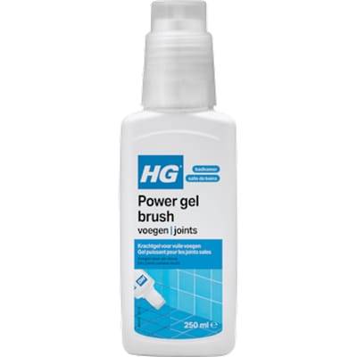 HG - Badkamer - Voegenreiniger - Power Gel Borstel - 250 ml - 1 stuk