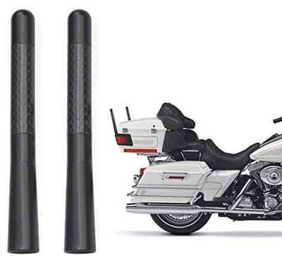 Motorfiets Koolstofvezel Antenne Mast 2-Pack - Hoge Kwaliteit Radio Signaal Ontvangst