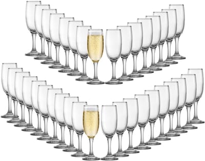 Uniglass Champagneglazen Dubai - 36x stuks - cava / prosecco glazen - 186 ml