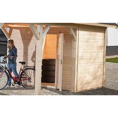 Weka Berging Voor Carport 614 Gr.2 Eiken 270x181cm