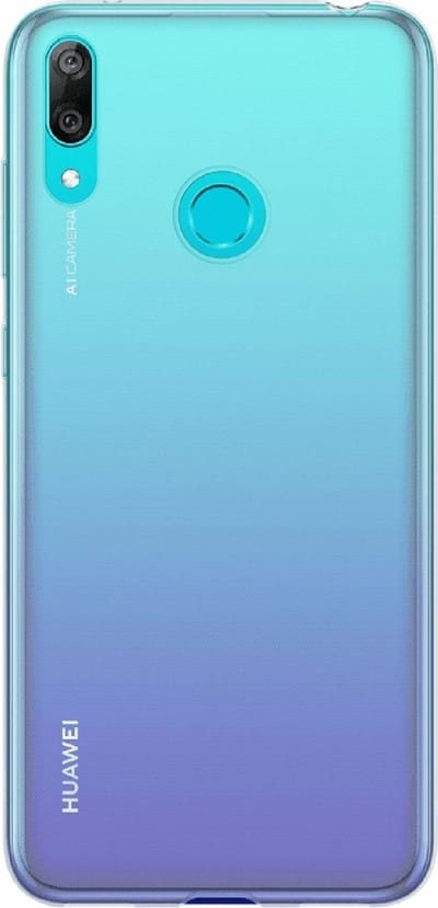 Huawei cover - TPU - transparant - voor Huawei Y7 2019