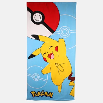 Pokémon Strandlaken / Badhanddoek Pikachu – 70x140 cm – Sneldrogend & Waterabsorberend