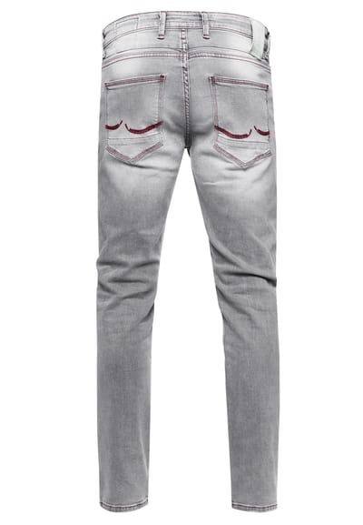 Jeansbroek "TORI" slim fit destroyed denim