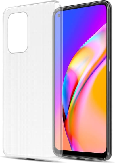 Cadorabo Hoesje geschikt voor Oppo A94 5G in VOLLEDIG TRANSPARANT - Beschermhoes gemaakt van flexibel TPU Silicone Case Cover