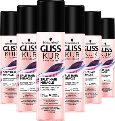 Gliss Kur Split end Miracle Anti-Klit Spray 6x 200 ml - Voordeelverpakking