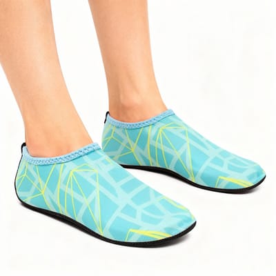 Snel drogende zwemschoenen - Ademende strandschoenen - Zachte en lichte schoenen op blote voeten - Anti-Slip Zwemschoenen - Bedrukte duiksokken - Waterschoenen voor Volwassenen - Geschikt voor cruisen, zwemmen, strand, zwembad, surfen - S