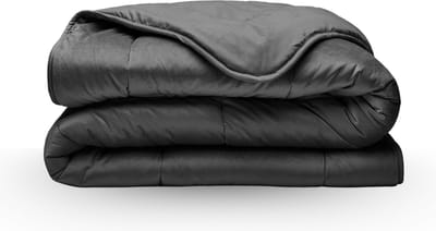 Zelesta Velvetbed Antraciet 200x200 - Dekbed zonder overtrek - Velvet dekbed - Wasbaar hoesloos dekbed - Bedrukt dekbed - Dekbed met vaste overtrek - All year winterdekbed & zomerdekbed