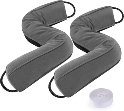 2 Pack 36 Inch Weighted Door Draught Excluder - Grey