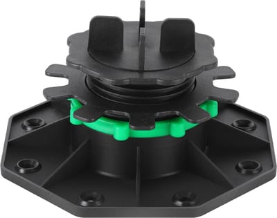 Terrasdragers Set 10pcs 42-60mm - met afstandhouder & borgring - Antislip drainageontwerp - Eenvoudig te installeren
