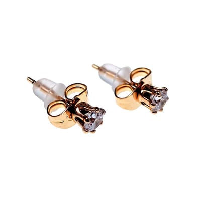 5mm Oorknoppen Dames - Rosé Gold Plated - Ronde Oorbellen met Zirkoniasteen