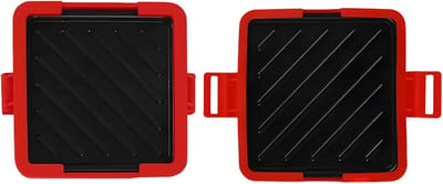 Tosti-ijzer Magnetron - Sandwichmaker Grill - Snelle Snacks Maken - Antiaanbaklaag - 168 cm - Rood