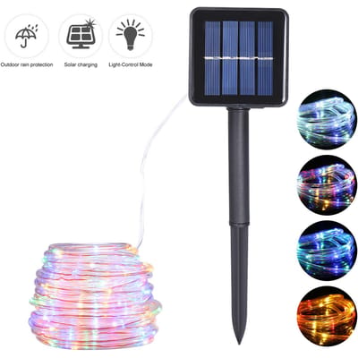 Energiebesparende Solar Tube Lichtsnoer 22M 200 Lampkralen 8 Functies 8#