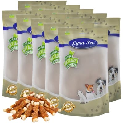 10 kg Lyra Pet® calcium botten met kipfiletreepjes