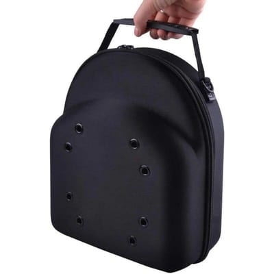 Unisex Baseball Hoed Reistas Baseball Cap Case Sport Hoge kwaliteit Opslag Carrier Box Display EVA Draagtassen Effen Kleur  One Size zwart