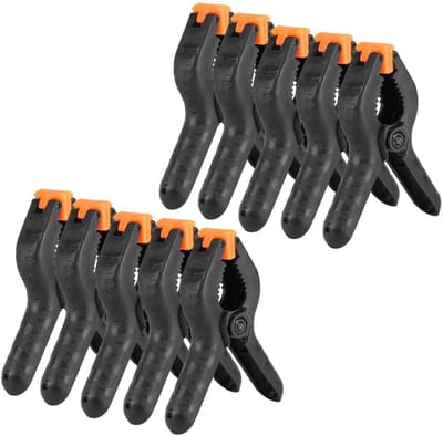 Dailygoods- Veerklemmen 10-delig - Multifunctionele Klem - Nylon Klemmen - Houtbewerking - DIY - 4 Inch