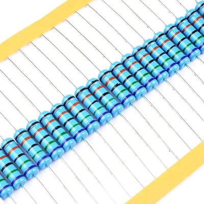 Metaalfilm Weerstand - Componenten Set - Elektronica Projecten - 1% Tolerantie - 220 Ohm - Zilverkleurig