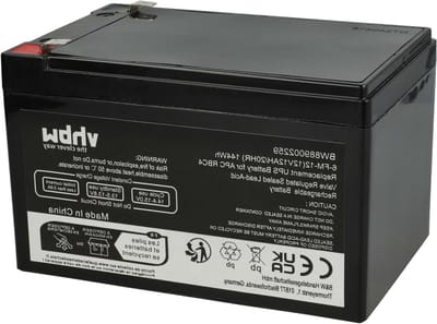 Vervangende UPS Batterij - Accu Reservebatterij - Stroomvoorziening Stabiliseren - AGM Techniek - 12Ah 12V - Zwart