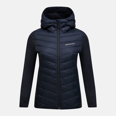 Peak Performance Frost Down Hybrid Hood Isolatiejas Dames Black M